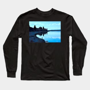 Shoreline illustration Long Sleeve T-Shirt